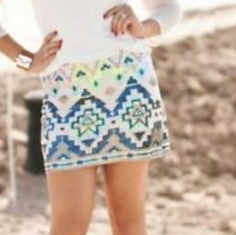 Express sequin skirt